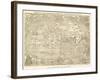 World Map of Grynaeus with All Manner of Exotic Creatures on it and around It-null-Framed Art Print