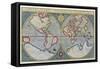 World Map of Mercator (1587) - after “Gerardi Mercatoris Atlas Sive Cosmographicae Meditationes De-Unknown Artist-Framed Stretched Canvas