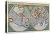 World Map of Mercator (1587) - after “Gerardi Mercatoris Atlas Sive Cosmographicae Meditationes De-Unknown Artist-Stretched Canvas