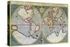 World Map of Mercator (1587) - in the Universe and Humanity by H. Kraemer-Gerardus (after) Mercator-Stretched Canvas