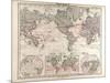 World Map of Ocean Currents and Express Routes, 1872-null-Mounted Giclee Print