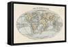 World Map of the Ocean Currents-null-Framed Stretched Canvas