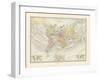 World Map on Sir J. Herschel's Projection 1881-The Vintage Collection-Framed Giclee Print