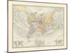 World Map on Sir J. Herschel's Projection 1881-The Vintage Collection-Mounted Giclee Print