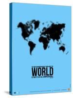 World Map Poster-NaxArt-Stretched Canvas