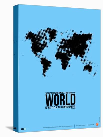 World Map Poster-NaxArt-Stretched Canvas