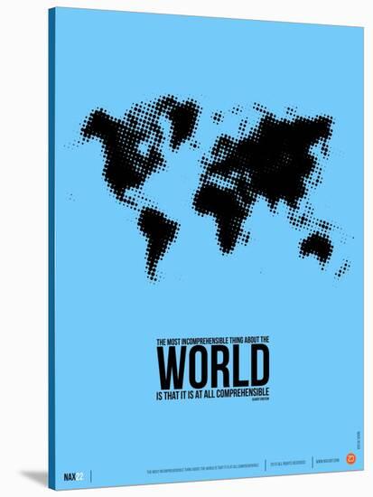 World Map Poster-NaxArt-Stretched Canvas