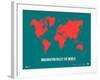 World Map Quote Poster 2-NaxArt-Framed Art Print