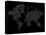 World Map Scribble 2-NaxArt-Stretched Canvas