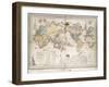 World Map Showing British Possessions and Emigration Routes, 1851-Smith Evans-Framed Giclee Print