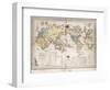 World Map Showing British Possessions and Emigration Routes, 1851-Smith Evans-Framed Giclee Print