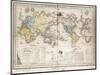 World Map Showing British Possessions and Emigration Routes, 1851-Smith Evans-Mounted Giclee Print