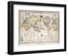 World Map Showing British Possessions and Emigration Routes, 1851-Smith Evans-Framed Premium Giclee Print