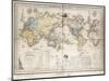 World Map Showing British Possessions and Emigration Routes, 1851-Smith Evans-Mounted Premium Giclee Print