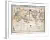 World Map Showing British Possessions and Emigration Routes, 1851-Smith Evans-Framed Giclee Print