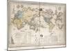 World Map Showing British Possessions and Emigration Routes, 1851-Smith Evans-Mounted Giclee Print