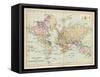 World Map Showing the European Colonies-F.s. Weller-Framed Stretched Canvas