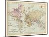 World Map Showing the European Colonies-F.s. Weller-Mounted Art Print