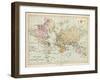 World Map Showing the European Colonies-F.s. Weller-Framed Art Print