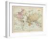 World Map Showing the European Colonies-F.s. Weller-Framed Art Print