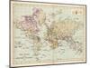 World Map Showing the European Colonies-F.s. Weller-Mounted Art Print