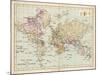 World Map Showing the European Colonies-F.s. Weller-Mounted Art Print