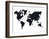 World Map Stylized-NaxArt-Framed Art Print