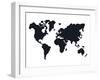 World Map Stylized-NaxArt-Framed Art Print