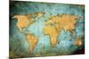 World Map Textures And Backgrounds-ilolab-Mounted Art Print