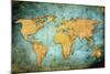 World Map Textures And Backgrounds-ilolab-Mounted Art Print