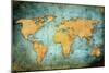 World Map Textures And Backgrounds-ilolab-Mounted Art Print