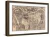 World Map Universalis Cosmographia, 1507-Martin Waldseemüller-Framed Giclee Print