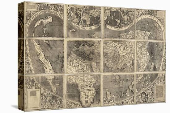 World Map Universalis Cosmographia, 1507-Martin Waldseemüller-Stretched Canvas