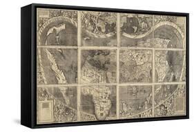 World Map Universalis Cosmographia, 1507-Martin Waldseemüller-Framed Stretched Canvas