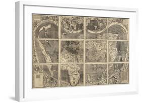 World Map Universalis Cosmographia, 1507-Martin Waldseemüller-Framed Giclee Print