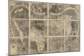 World Map Universalis Cosmographia, 1507-Martin Waldseemüller-Mounted Giclee Print