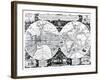 World Map; Vera Totius Expeditionis Nauticae-null-Framed Giclee Print