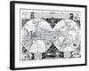 World Map; Vera Totius Expeditionis Nauticae-null-Framed Giclee Print