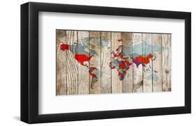 World Map VII-null-Framed Art Print
