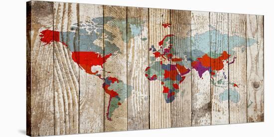 World Map VII-null-Stretched Canvas