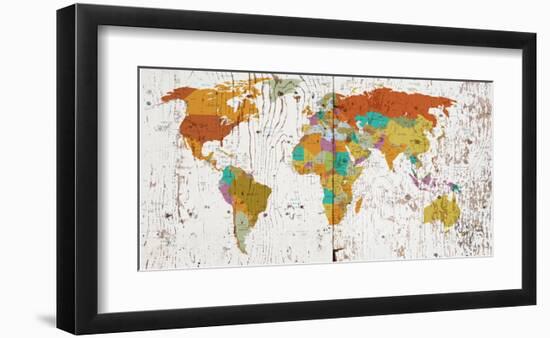 World Map VIII-null-Framed Art Print