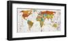 World Map VIII-null-Framed Art Print