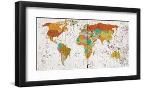 World Map VIII-null-Framed Art Print