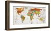 World Map VIII-null-Framed Art Print