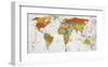 World Map VIII-null-Framed Art Print