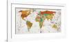World Map VIII-null-Framed Art Print