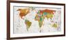 World Map VIII-null-Framed Art Print