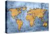 World Map Vintage Artwork-ilolab-Stretched Canvas