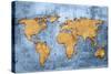 World Map Vintage Artwork-ilolab-Stretched Canvas