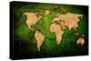 World Map Vintage Artwork-ilolab-Stretched Canvas